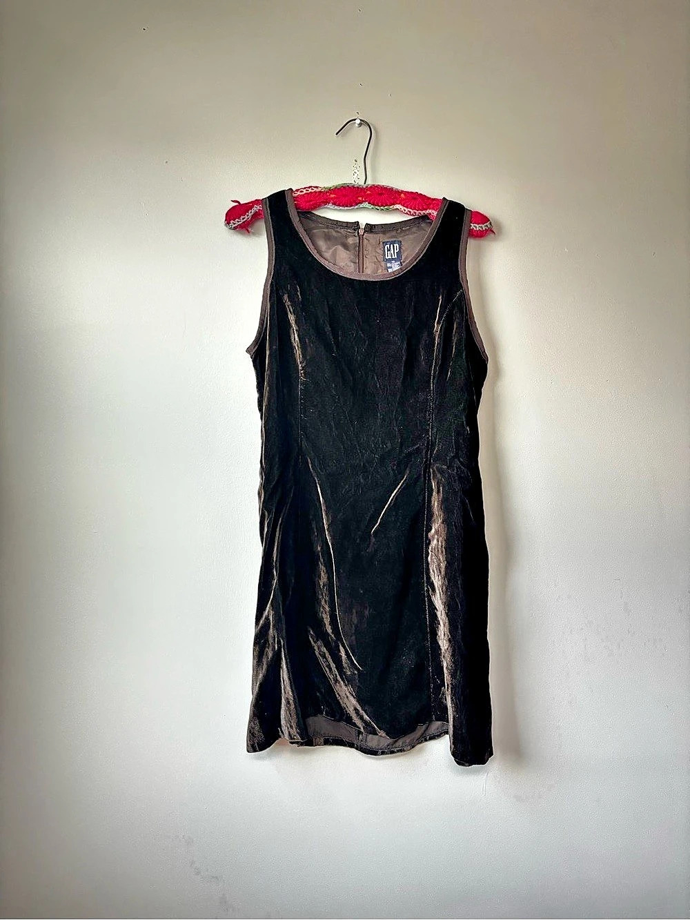 Vintage GAP Brown Velvet Dress